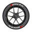 SPORTS series car tire letter sticker DIY sticker personalized modification sticker 3D three-dimensional all-in-ode tire sticker - Korvel