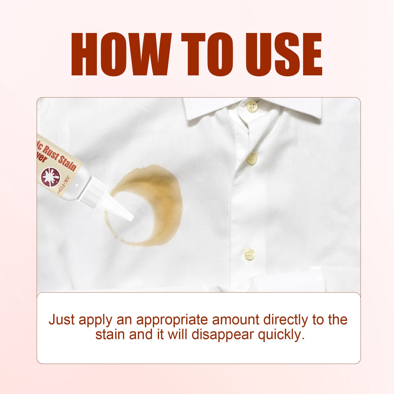 Fabric Rust Stain Remover, Clothes Decontamination Mild Cleaning Agent For Stubborn Oil Stains And Yellow Mildew Spots - Korvel