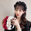 Women's wide brimmed hair accessories with high cranial crest and large intestine folds and hair bands - Korvel