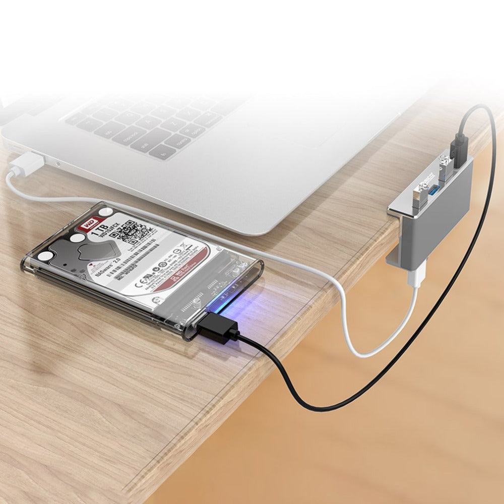 Hub de Carga USB 3.0 Premium con Diseño de Clip - 4 Puertos
