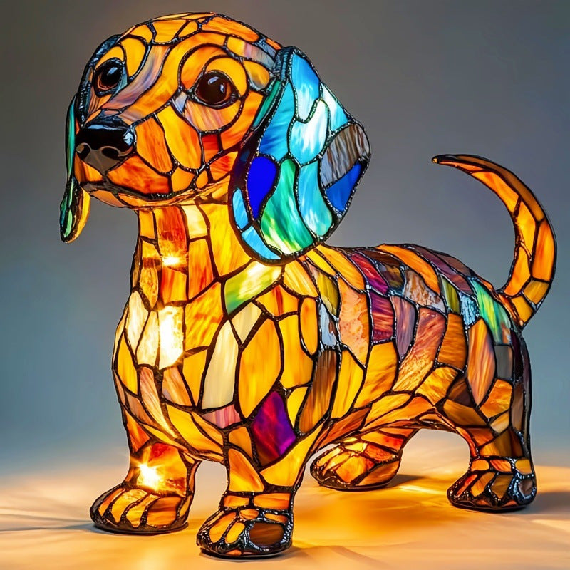 Luz Nocturna LED de Resina de Animales Adorables para Espacios Acogedores