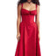Vestido Midi Elegante para Mujeres – Corsé Sin Mangas con Abertura Lateral