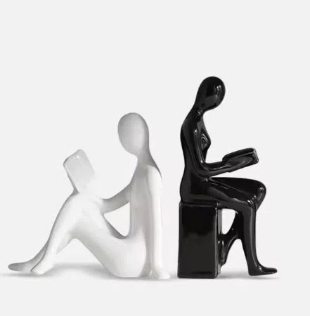 Modern bookends character ornaments home decor living room TV decorations - Korvel