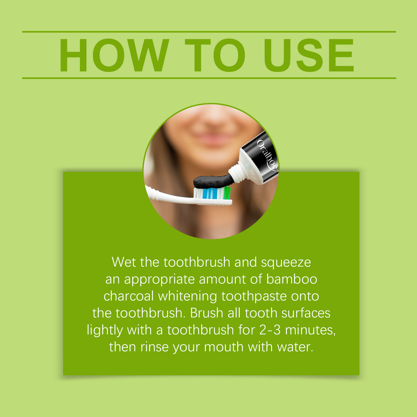 Bamboo Charcoal Toothpaste Freshen Breath, Brightening Teeth And Improving Yellow Tooth Stain Removal Toothpaste - Korvel