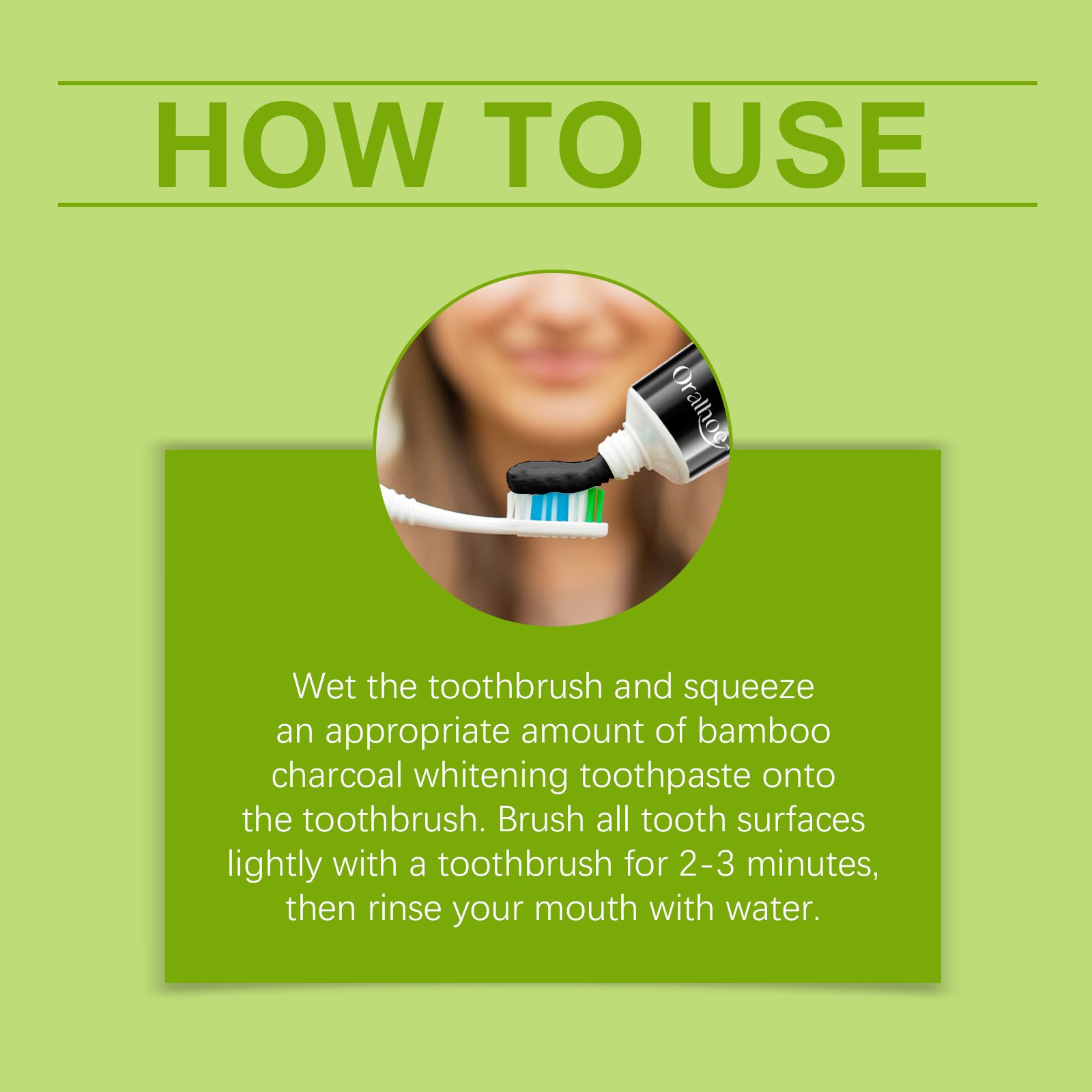 Bamboo Charcoal Toothpaste Freshen Breath, Brightening Teeth And Improving Yellow Tooth Stain Removal Toothpaste - Korvel