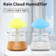 New Designed Cool Mist Essential Oil 7 Colors LED Night Light Wood Grain Cloud Rain Water Air Humidifier - Korvel