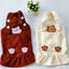 Pet Spring and Autumn Bears Embroidery Corduroy Strap Dress Cat Dog Clothes Teddy Korean Bibear Pomeranian VIP - Korvel