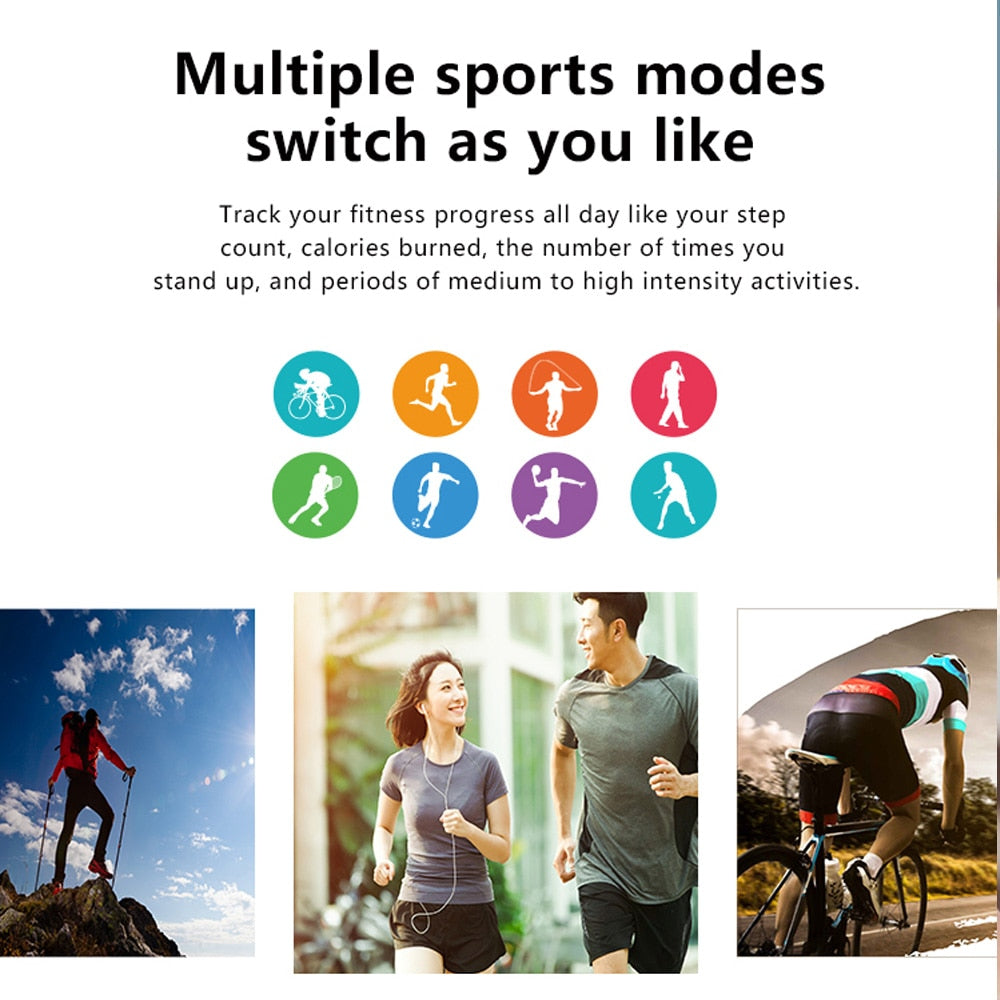 MT-3 8G Memory Music Smart Watch Men Bluetooth Call Full Touch Screen Waterproof Smartwatch Recording Function Sports Bracelet - Korvel