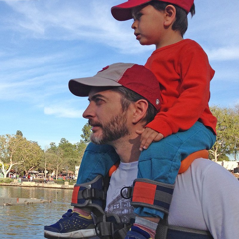 Toddler Hands-Free Shoulder Carrier with Cushioned Hip Seat Nylon Ankle Straps Child Rider Infant Travel Backpack Mochila Bebe - Korvel