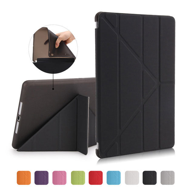 Case Cover for iPad 9.7 2017, GOLP PU Leather Magentic Smart Cover Soft TPU Back Protective Case for iPad 2018 cover A1822 A1823 - Korvel