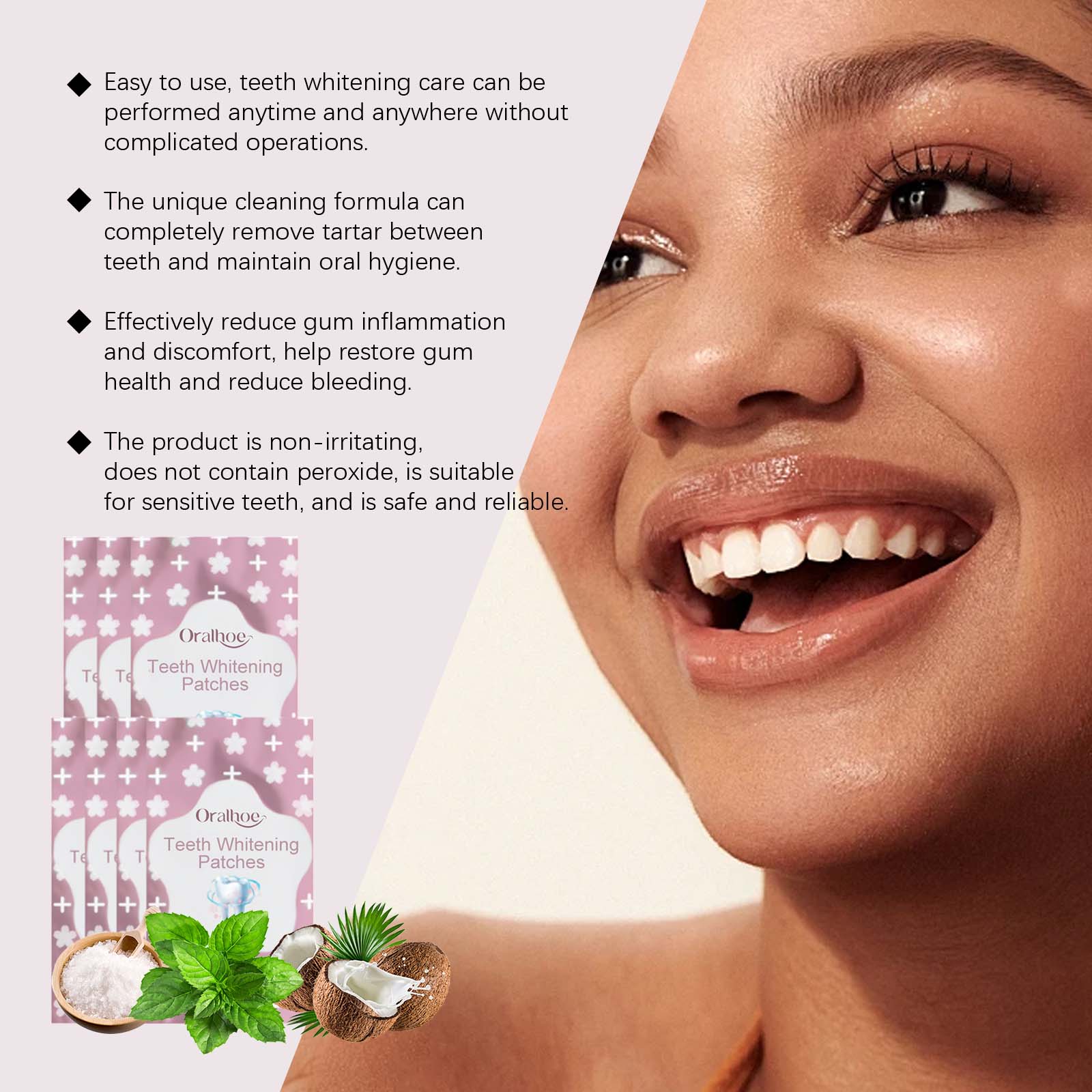 Tooth Brightening Patch Clean Mouth Stains Brightening Teeth Care For Teeth Fresh Breath - Korvel