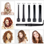 5 Part Interchangeable Hair Curling Iron Machine Ceramic Hair Curler Multi-size Roller Heat Resistant Glove Styling Set - Korvel