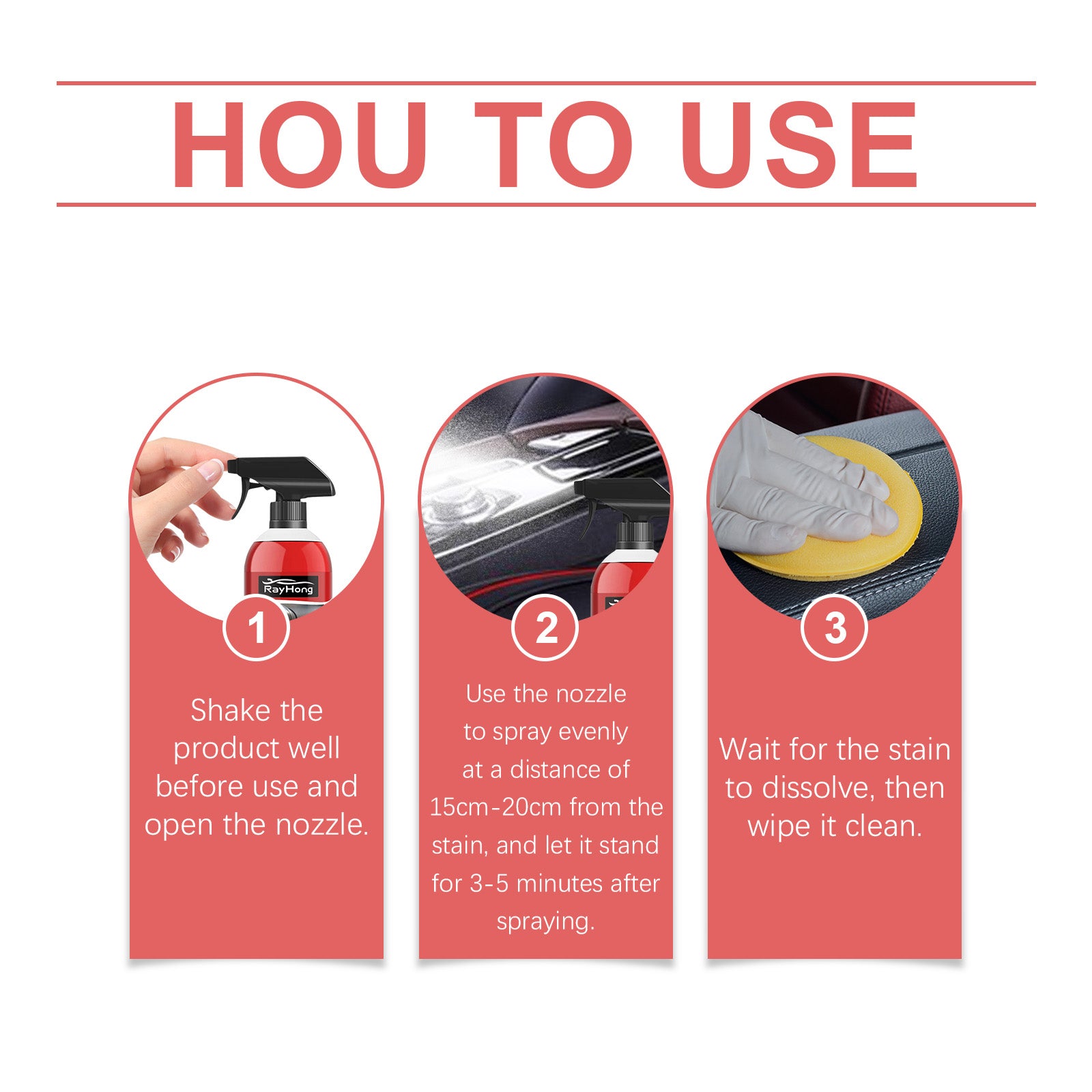 Car Multi-Functional Cleaner Seat Steering Wheel Wheel Body Inside And Outside Stain Cleaner - Korvel