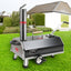 Semi-Automatic Black 12 Outdoor Pizza Oven Portable Wood Fired Pizza Oven Outdoor - Korvel