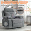 270 degree rotating electric recliner speaker with LED light, USB+C charging port, extendable foot pedal, adjustable backrest - Korvel