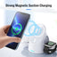 Magnetic wireless charger vertical three in one wireless charging stand suitable for Apple phones headphones and watcheser - Korvel