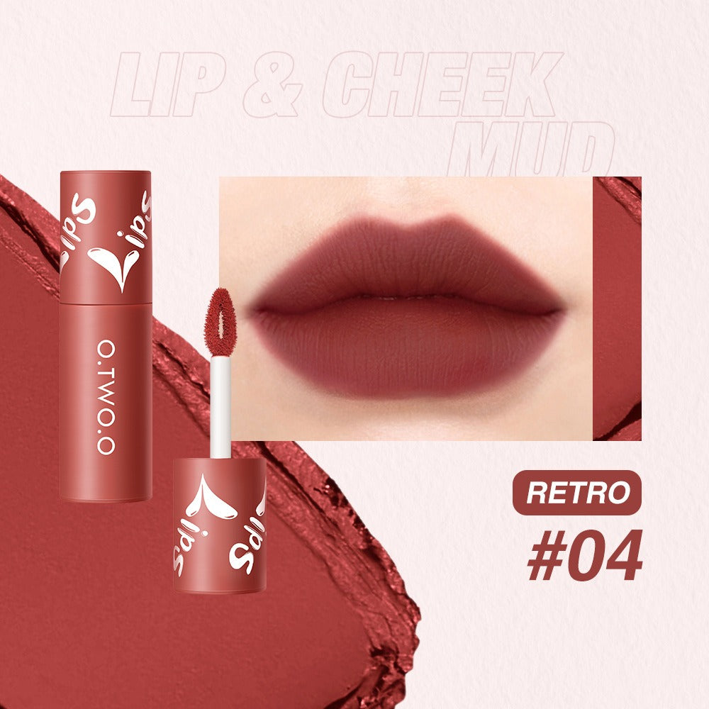 O.TWO.O Lip Clay Matte Dual-Use Lipstick & Blusher