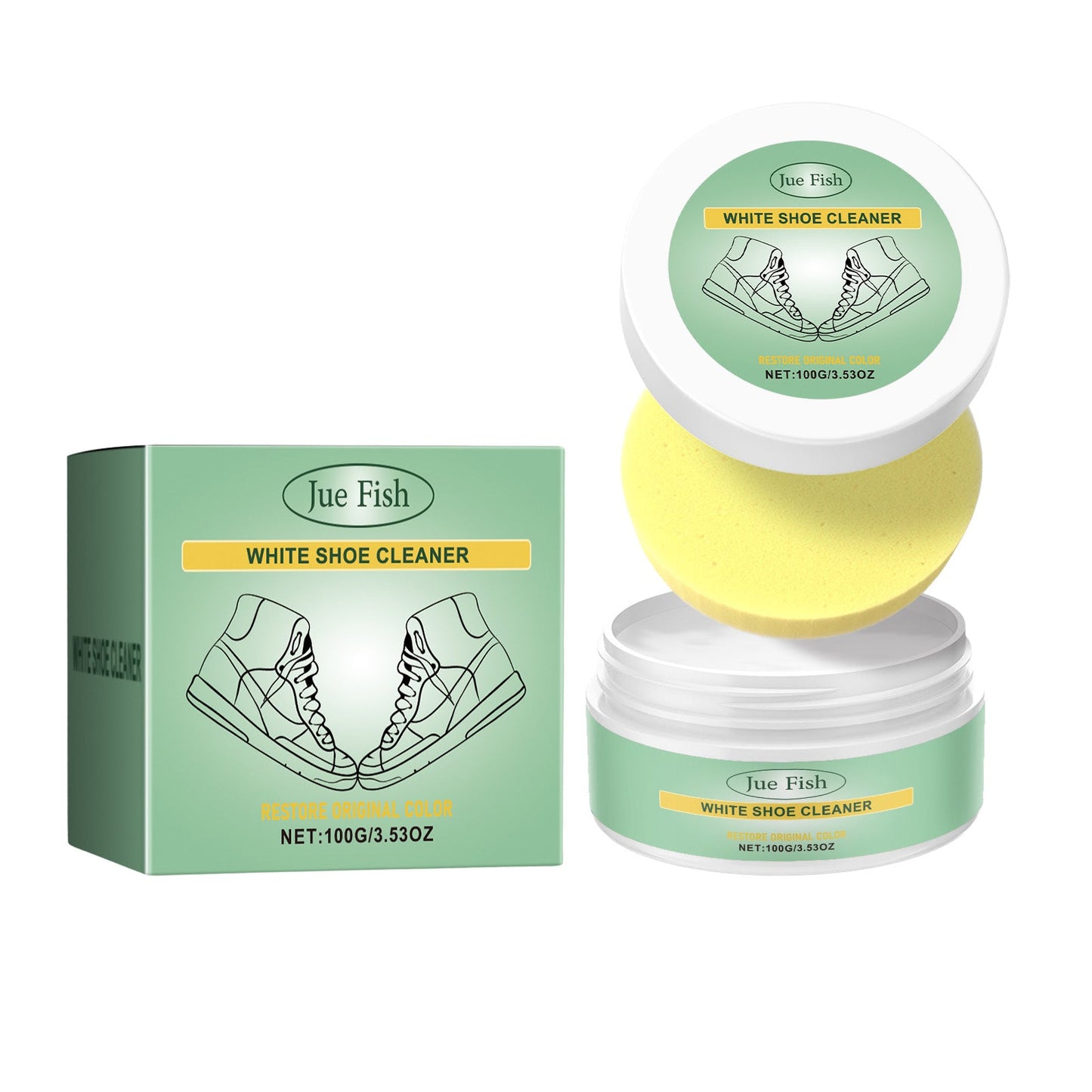 White Shoe Cleaning Cream Clean Leather Bag Small White Shoes Free Wash Maintenance Portable Cleaning Cream - Korvel