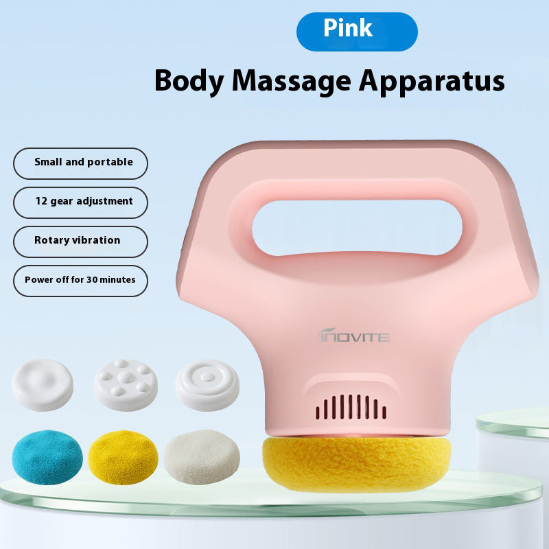 Fat pushing machine, handheld portable massager, massage stick, neck, waist, shoulder kneading, fascia gun, body beauty device - Korvel