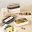Microwave-heatable 316 stainless steel sealed single-layer compartment insulation lunch box lunch box bento box - Korvel