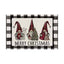 Christmas Snowman Linen Meal Mat Snowflake Grid Printed Table Mat Christmas Party Decoration Insulation Mat Holiday Decoration - Korvel