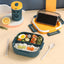 Japanese Style Sealed Square Compartment Lunch Box