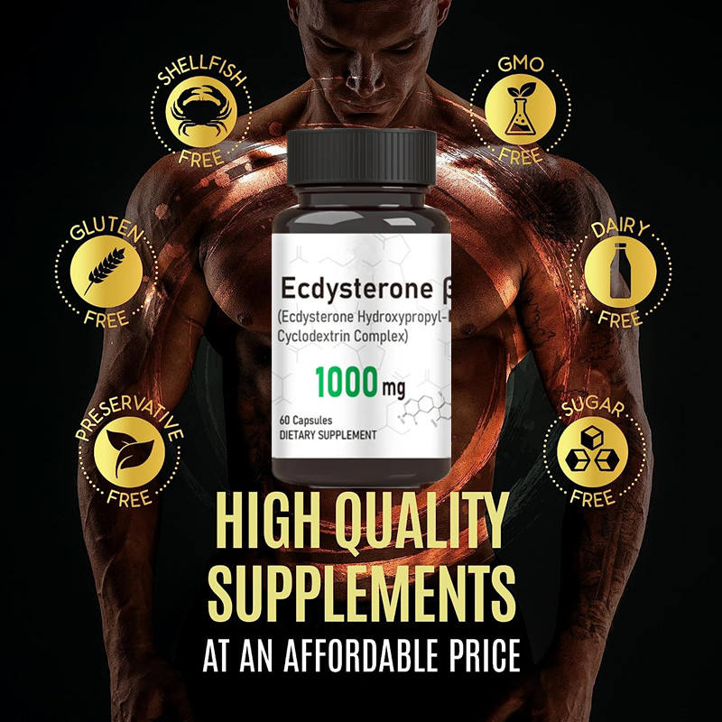 Premium Ecdysterone Capsules with Hydroxypropyl Cyclodextrin