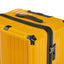 Luggage Set 4 pcs (20"/24"/29"/Travel Bag), PC+ABS Durable Lightweight Luggage with Collapsible Cup Holder TSA Lock, Yellow - Korvel