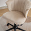 Silla de Oficina en Forma de Flor de Terciopelo con Giro