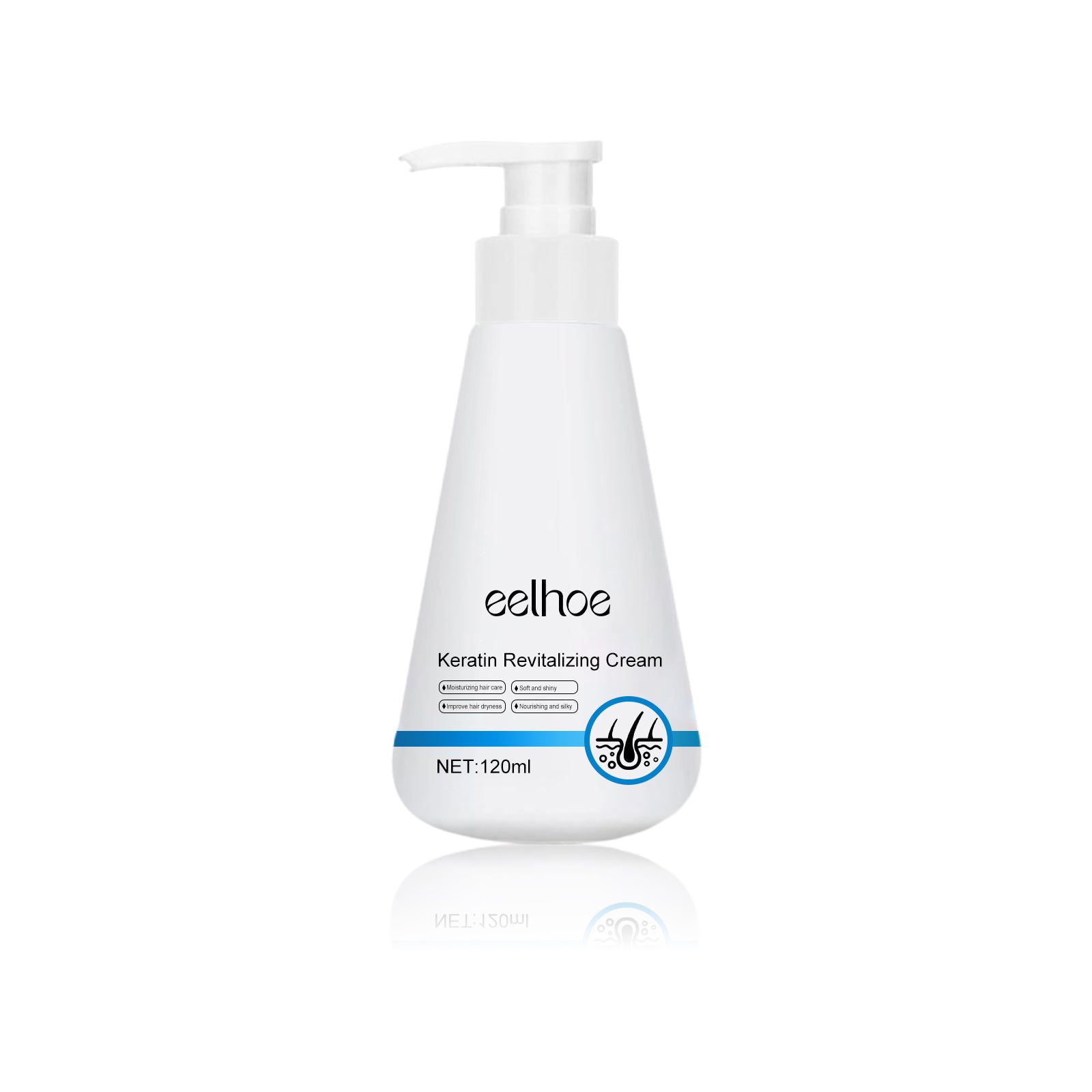 Keratin Revitalizing Cream, Long Lasting Fragrance Soft Light Smoothing Frizz Repair Split End Conditioner - Korvel