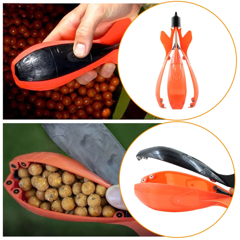 Carp Fishing Rocket Feeder Portable Small Spod Bomb Float Bait Holder Fishing Rocket Lure Container Fishing Tackle Accessories - Korvel