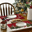 Christmas Snowman Linen Meal Mat Snowflake Grid Printed Table Mat Christmas Party Decoration Insulation Mat Holiday Decoration - Korvel