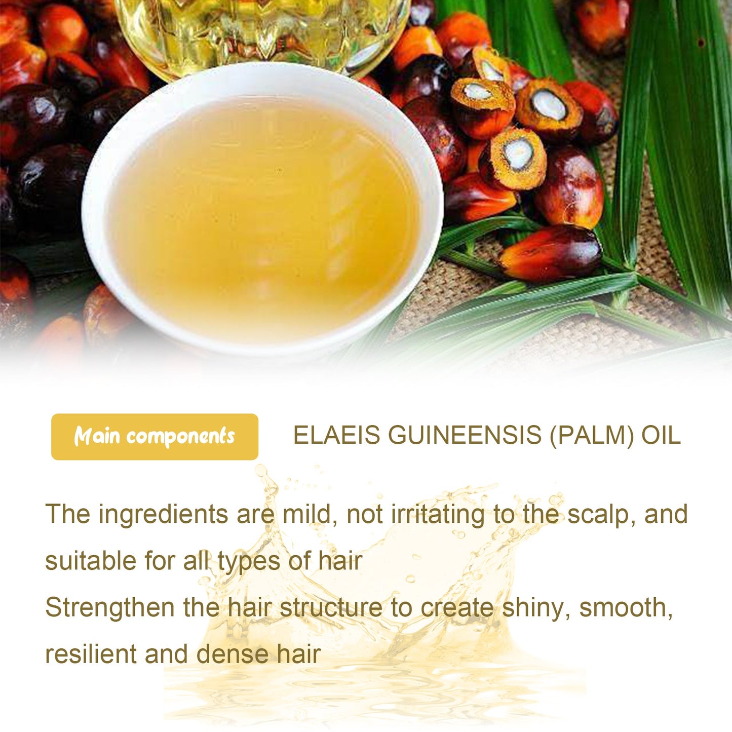 Batana Oil, Hydrating Repair Hair Sere Short-Tempered Soft Thick Hair Oil - Korvel