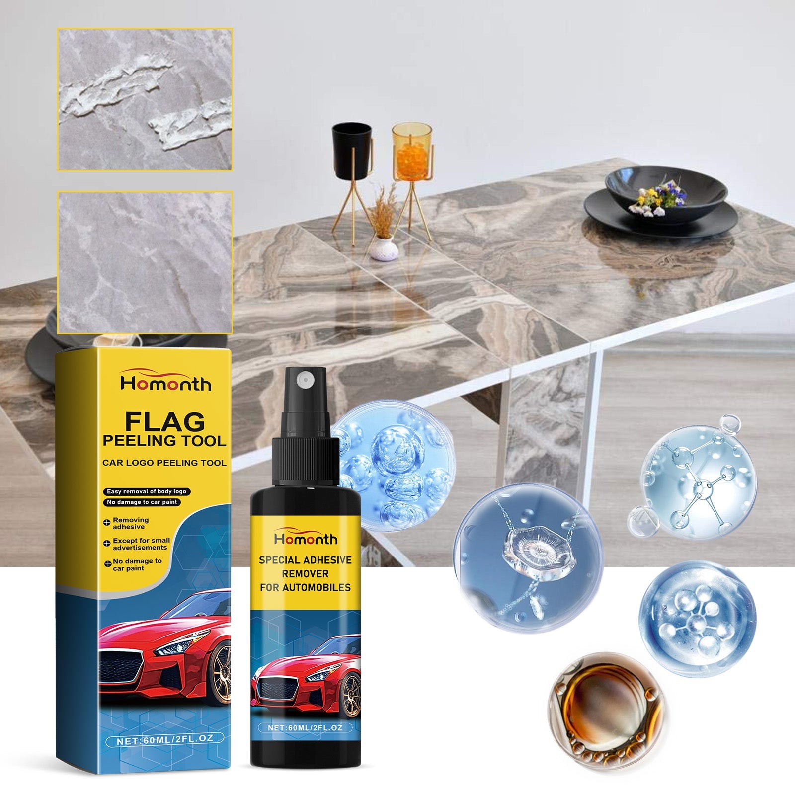 Car Sticker Remover, Multi-Functional Adhesive Remover For Car Door And Window Glass - Korvel
