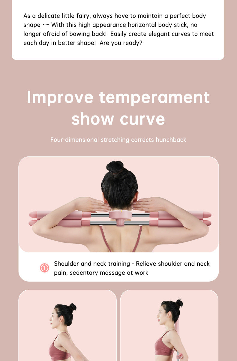 Adjustable Open Back Shoulder Stick for Posture Support