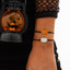 Ghost Festival Ghost Skin Wax Wire Bracelet Black Wind Bat Alloy Bracelet Set - Korvel