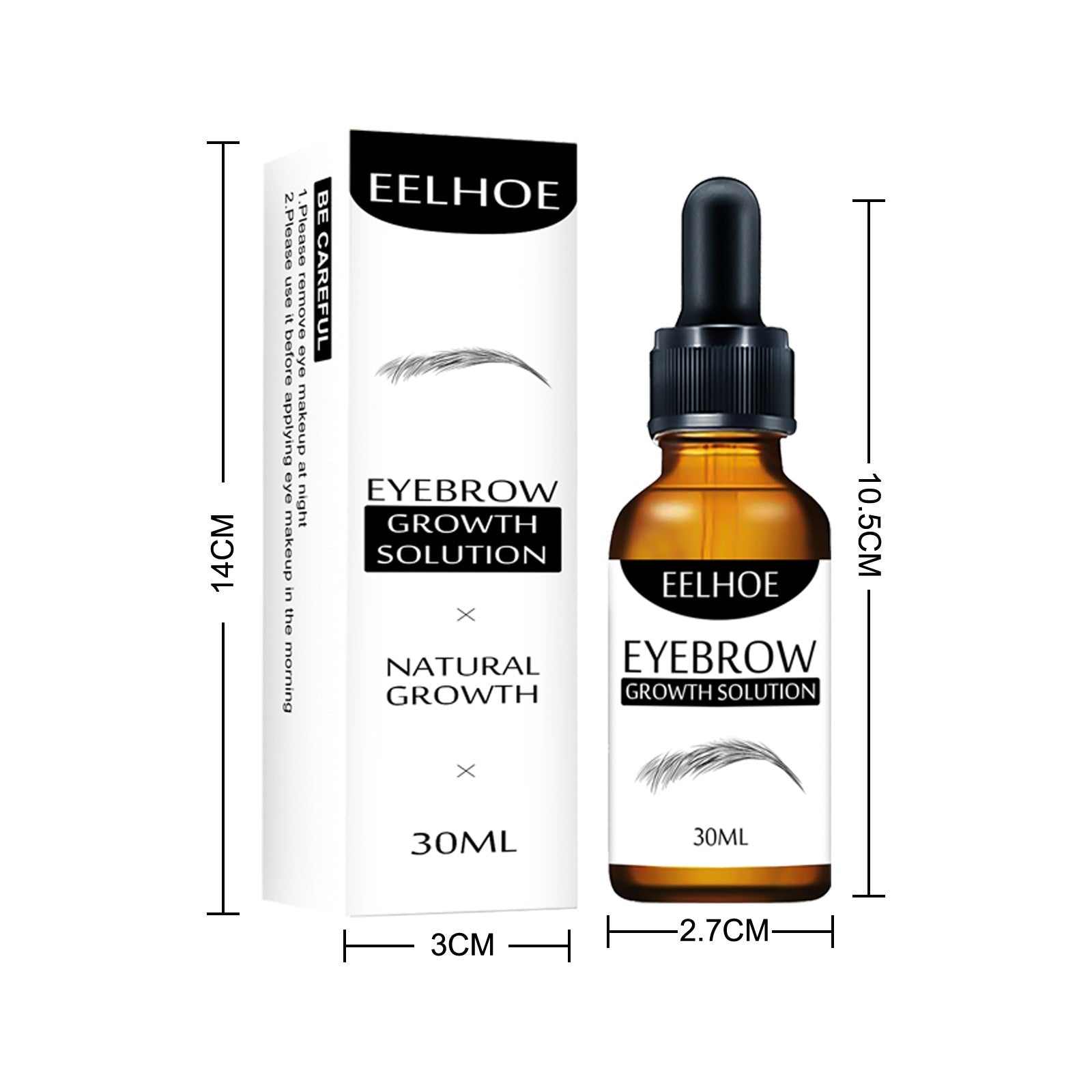 Eyebrow Liquid Eyebrow Black Thick Natural Essence Gentle Moisturizing Care Liquid Thick Eyebrow Nourishing Repair - Korvel