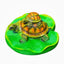 Turtle resin ornaments floating on the water surface - Korvel