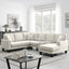 [VIDEO provided] [New] 108*85.5" Modern U Shape Sectional Sofa 7 Seat Fabric Sectional Sofa Set - Korvel