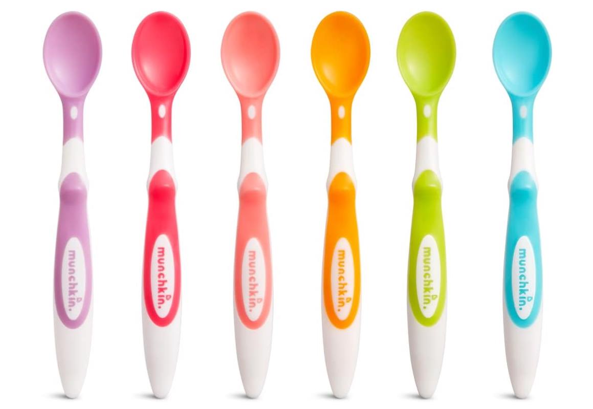 Colorful baby soft spoons 6 spoons - Korvel