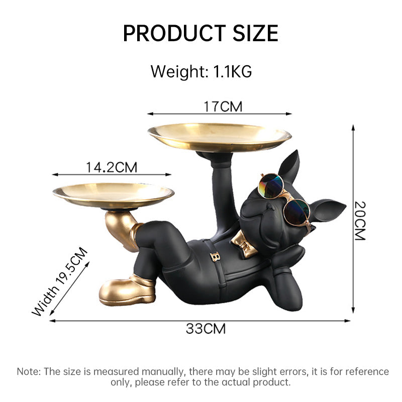 Cute French Bulldog Resin Figurine, Perfect for Table Decoration - Korvel