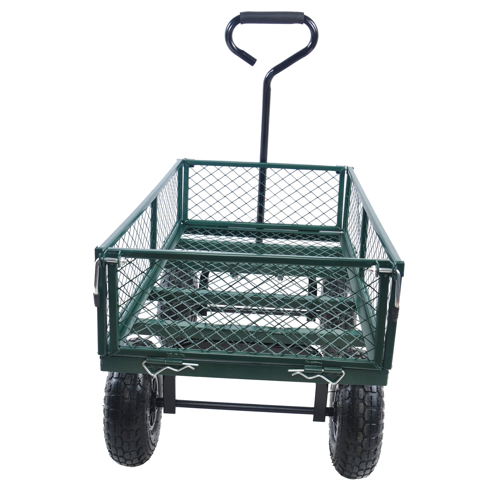 Wagon Cart Garden cart trucks make it easier to transport firewood (green) - Korvel