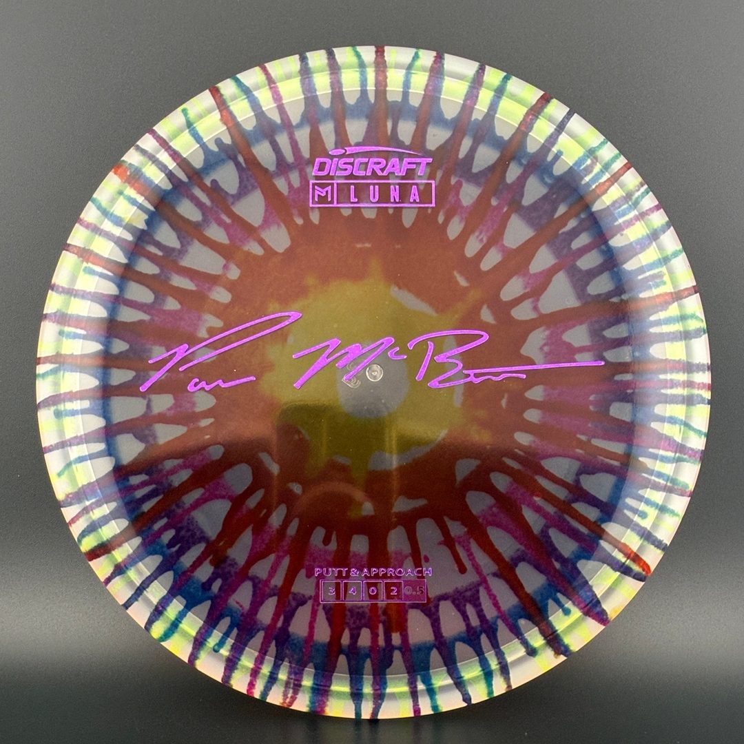 Fly Dye Z Luna Disc Golf Putter - Édition Paul McBeth