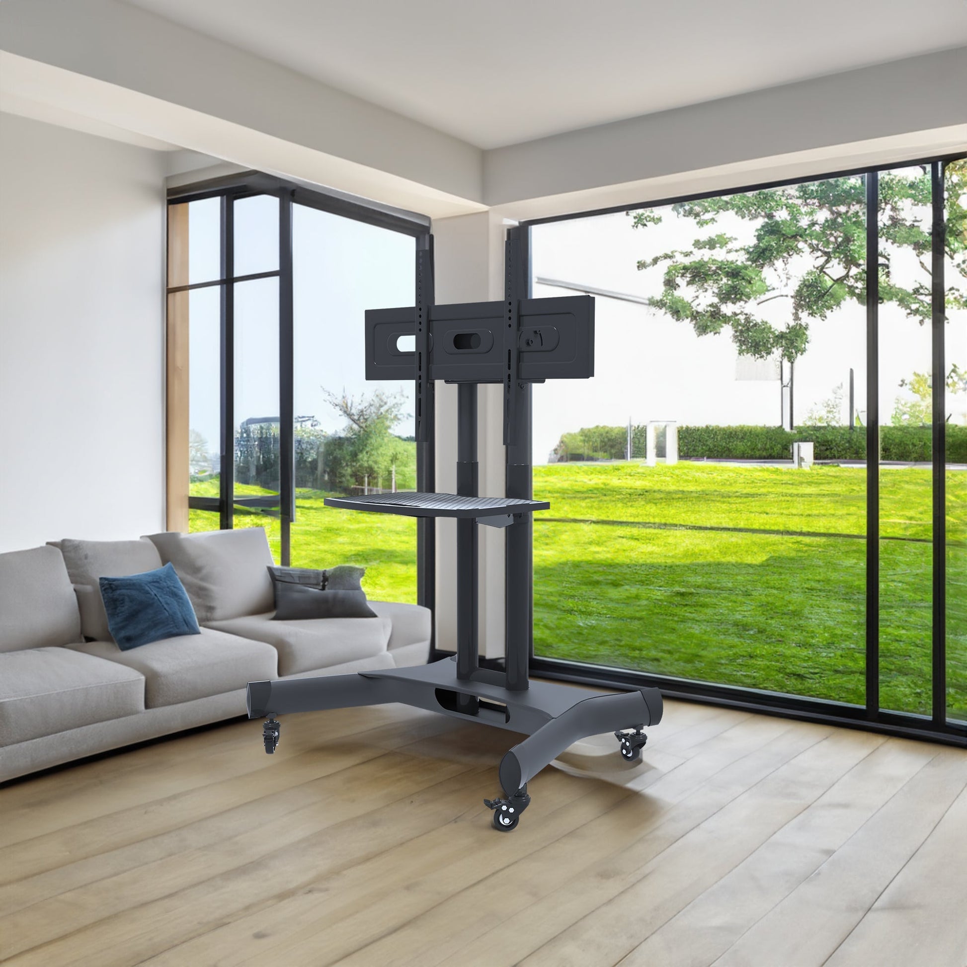 FANCO Universal Rotating TV Stand, Suitable for 32-80 inch TVs, Tiltable Desktop TV Stand, Maximum VESA 600x400mm (Black) - Korvel