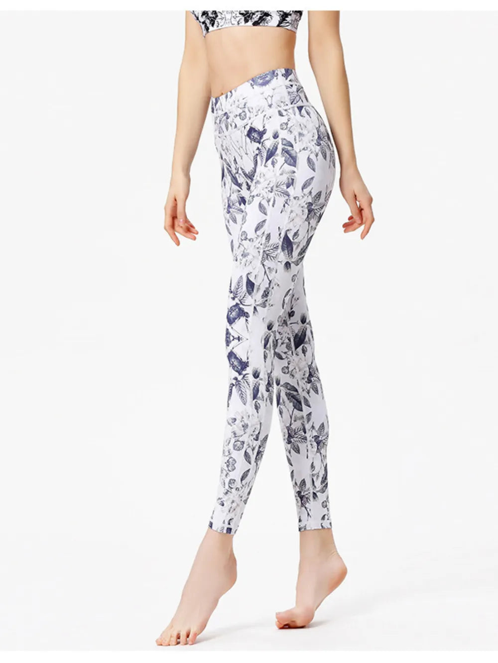 Printed Active High Waist Leggings - Korvel