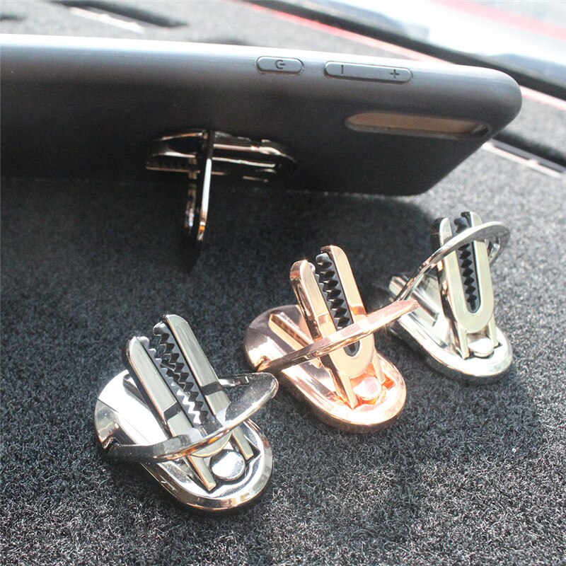 Multi-purpose Car Air Vent Mobile Phone Finger Ring Universal Phone Holder Bracket 360 Rotatable Stand For Iphone Samsung Huawei - Korvel