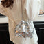 Drawstring Sequin Crossbody Bag - Korvel