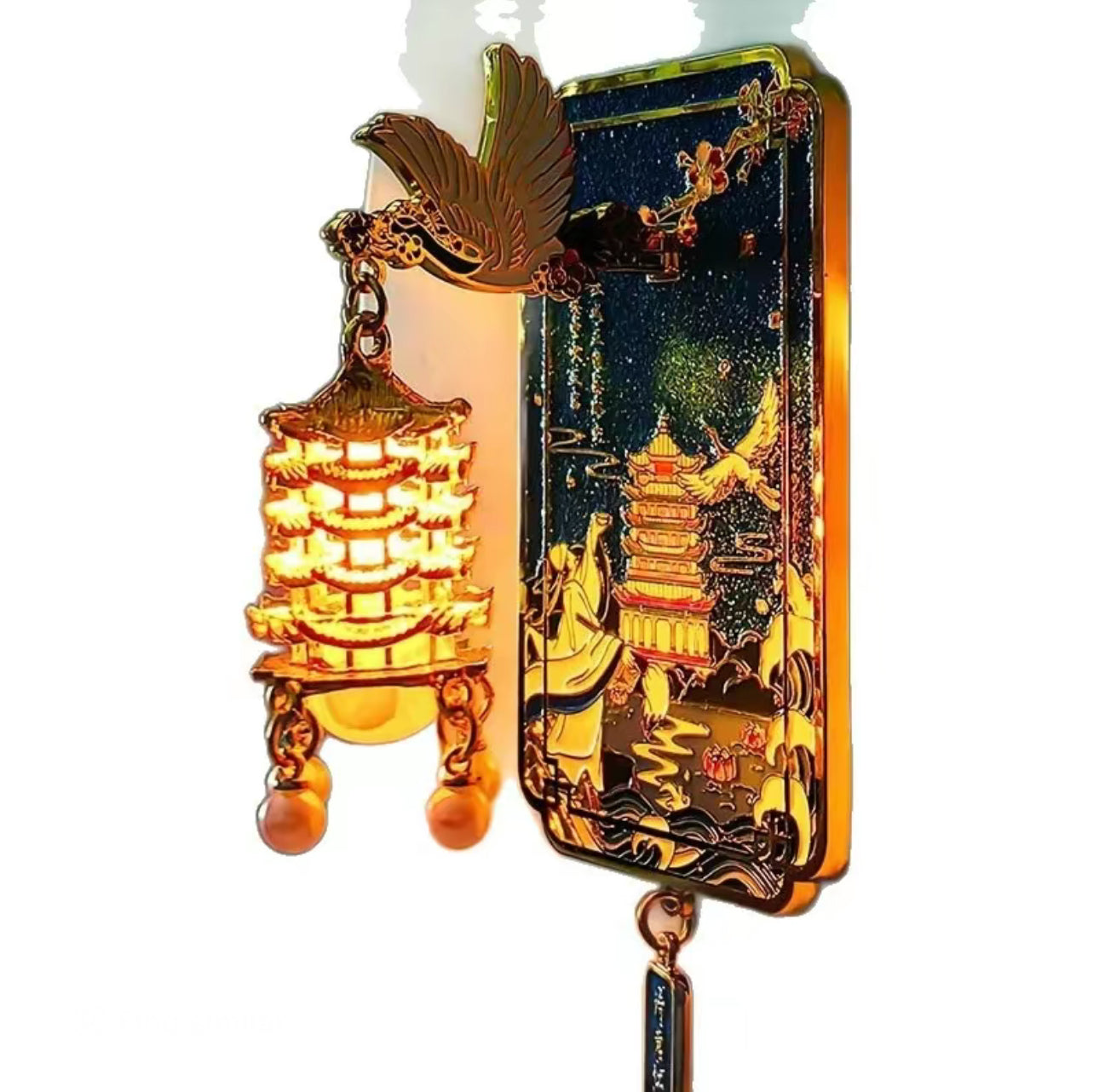 GlowCrane Wuhan Magnet - Luminous Cultural Souvenir