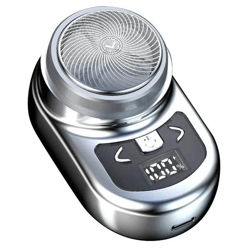 Portable Electric Shaver Pocket Shaving For Men Mini Beard Shaver LCD Power Display Rechargeable Travel Home Shaver Easy Install - Korvel