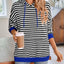 Sudadera con capucha a rayas suelta y casual